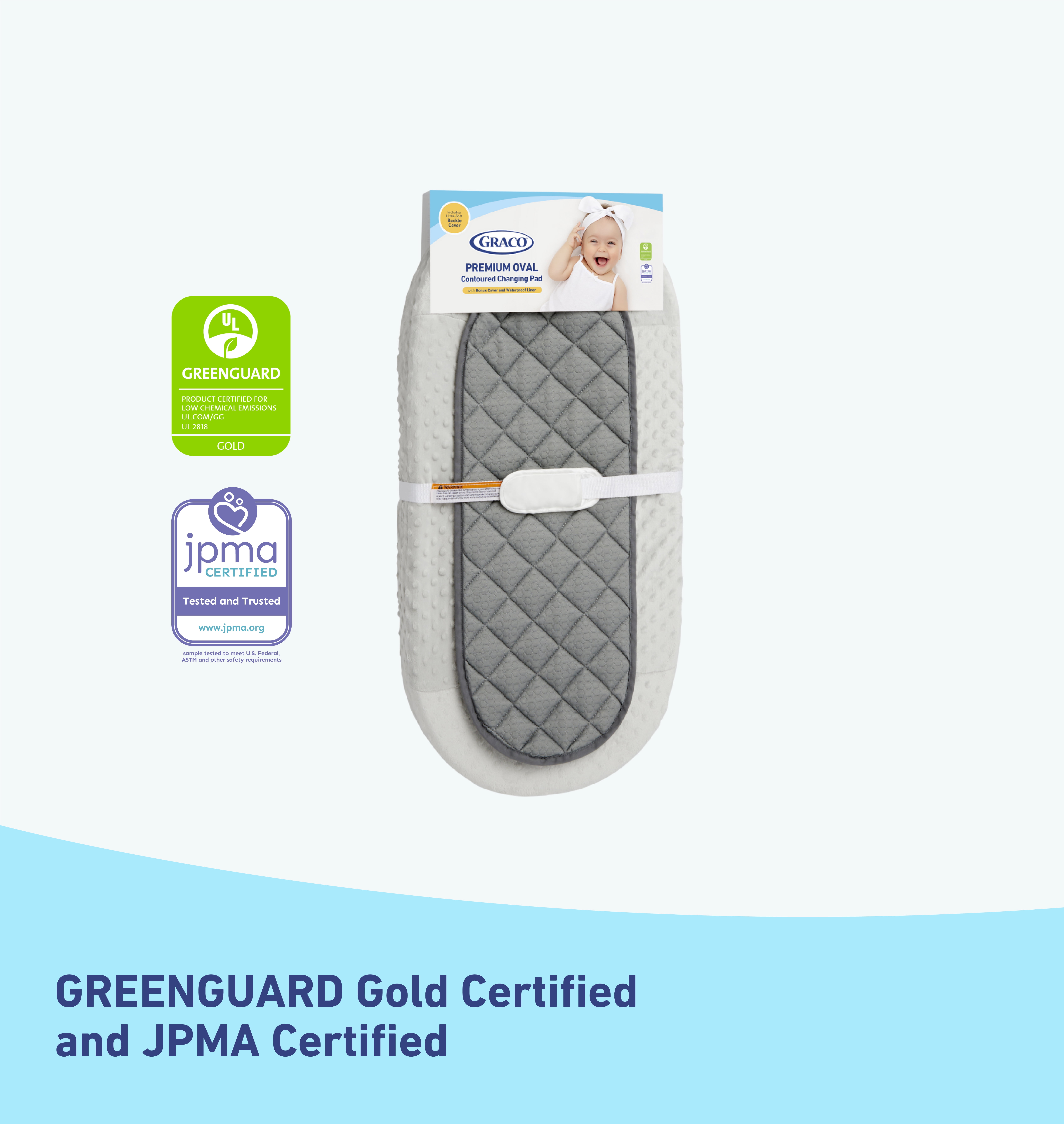 Graco Premium Oval Contoured Changing Pad