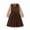 Khaki, variant on Girls Dress Two Piece Outfit Vest Long Sleeve Lined Casual For All Season Teen Toddler Thickened Fashion Princess Daily School Wear