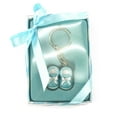 thumbnail image 1 of Keychain Favors, 4-Inch, Baby Shoes, Light Blue, 1 of 1