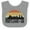 Heather and White, variant on Inktastic Portland Oregon Skyline Retro Sunset Boys or Girls Baby Bib