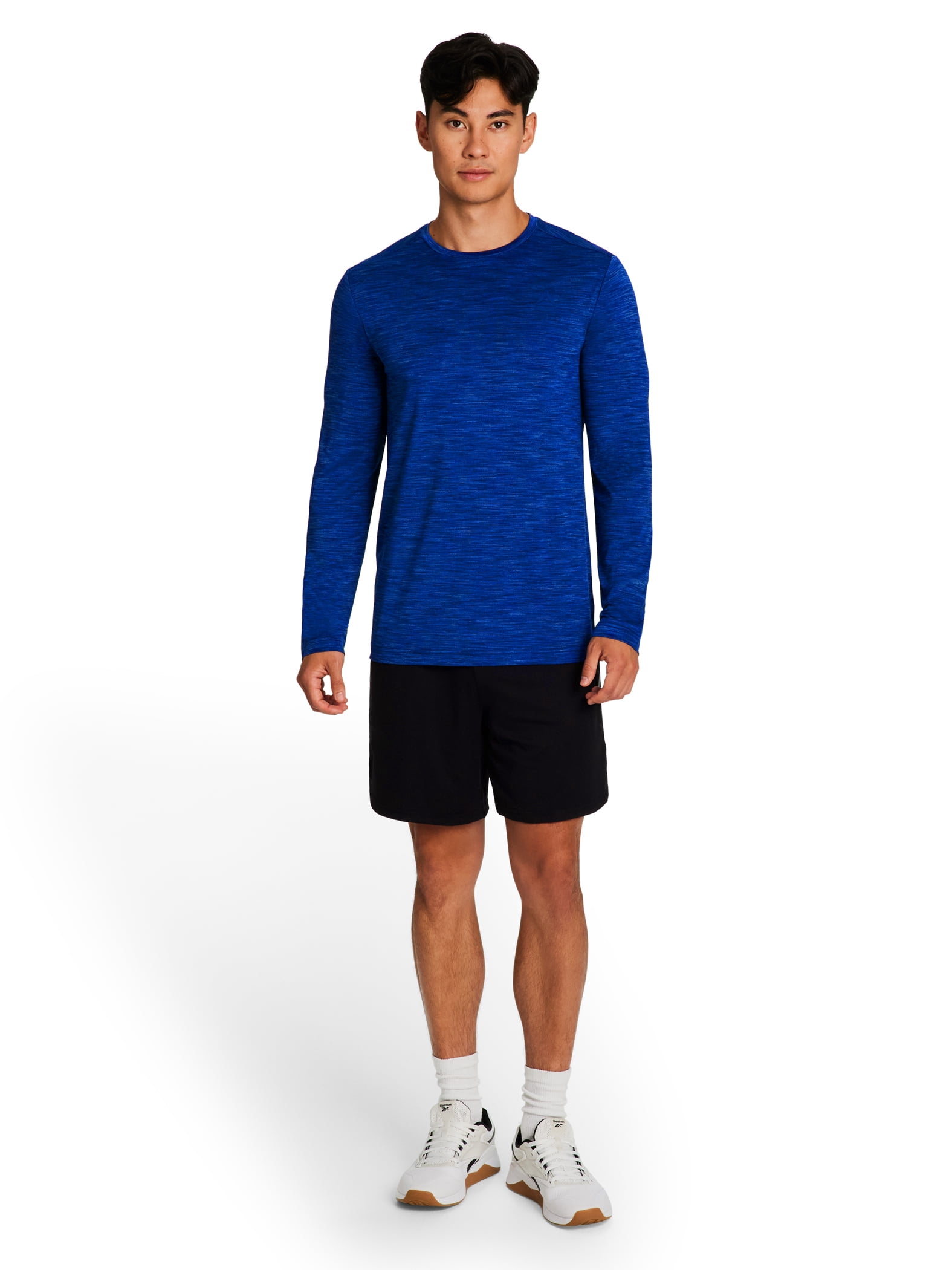 Reebok Mens and Big Mens Stride Performance Long Sleeve Shirt, Sizes XS-5XL
