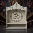 thumbnail image 5 of Pooja Mandir, Wall Mounted Wooden Temple, White Temple for Home and Office Assemble Required., 5 of 5