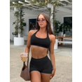 thumbnail image 3 of 3 Pack Workout Gym Shorts Women Scrunch Butt Lifting Seamless High Waist Yoga Booty Shorts for Women, 3 of 5