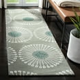 thumbnail image 3 of SAFAVIEH Soho Adeline Floral Wool Area Rug, Grey/Ivory, 6' x 6' Round, 3 of 9