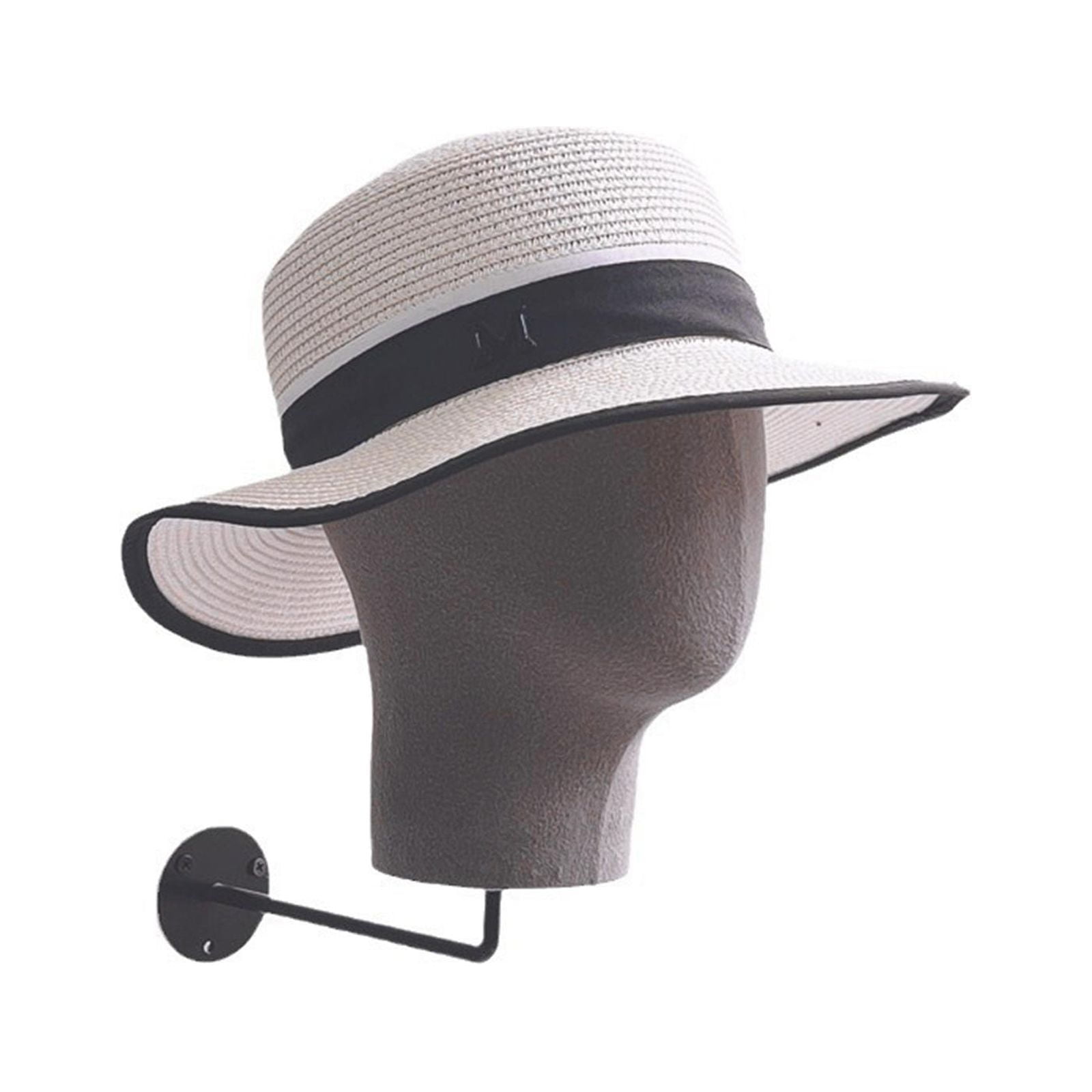 Gazechimp Manikin Head Storage Hanger Display Model Head ,Hat Rack, Holder for