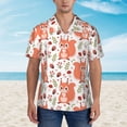 thumbnail image 4 of Daiia Squirrel And Hawaiian Shirt for Men Gentle Cotton Regular Short Sleeve Casual-XX-Large, 4 of 9