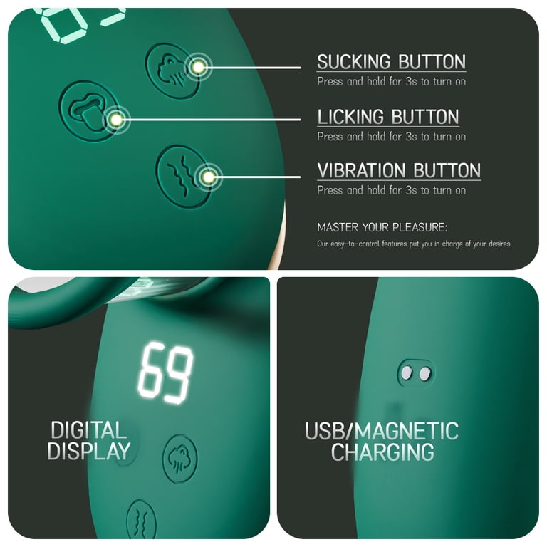 G Spot Vibrator Adult Sex Toys for Women, KERERO Sucking Vibrator with 9  Tongue Licking & 3 Sucking Patterns, 9 Thrusting Women Sex Toy Dildo  Vibrator Adult Toy,Green - Walmart.com