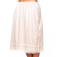 thumbnail image 1 of Jupon Demi-Long Taille pour Femmes sous Robe Jupe Longue en Dentelle Noire et Blanche, 1 of 2