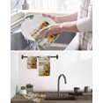 thumbnail image 5 of Farmhouse Sunflower Kitchen Dish Towels for Drying Dishes Set of 2, Vintage Daisy Butterflies Rustic Wood Waffle Weave Microfiber Hand Tea Bathroom Towels Quick Dry & Absorbent Towel 12x12, 5 of 7