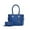 Royal Blue, variant on MKF Collection Vanessa Women's Tote Bag with Wristlet Wallet, Solid Vegan Leather Handbag Purse Set by Mia K