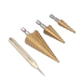 thumbnail image 3 of Cone Bit, 3pcs Étape Foret Étape Foret Étagé Bit de Forage Élever Votre Expérience, 3 of 14