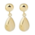 thumbnail image 2 of KoolJewelry 10k Yellow Gold Teardrop Dangle Earrings, 2 of 4
