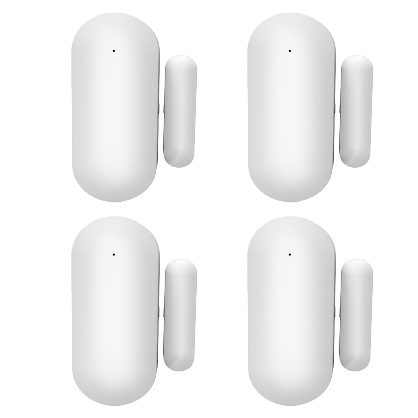 Sorven Door Sensors Entry WIFI Door Sensors Alarms Contact Wireless Door Window Magnet Entry Detector Sensor for Home Security APP tuya（4pcs）