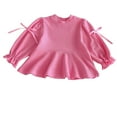 thumbnail image 4 of Cethrio Girls Cotton Outfit Sets, Spring Long Sleeve Two Piece Tops and Pants Sets Pink Size 7-8, 4 of 5