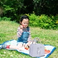 thumbnail image 4 of BNNG Canvas Insulated Bento Bag Heat Insulation Thick Tote Bag Hand Carry Large Capacity Lunch Box Bag Insulation Bag Reusable Insulated Meal Prep Preppy Lunch Box Bag for Daily Use, 4 of 9