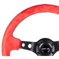 thumbnail image 2 of NRG Innovations RST-006S-RR Reinforced Steering Wheel (350MM Sport Steering Wheel (3" Deep) - Red Suede), 2 of 3