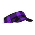 thumbnail image 1 of Balery Purple Buffalo Plaid Gorra deportiva con visera ajustable para mujer y hombre (talla única), 1 of 7