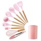 thumbnail image 1 of Juego de utensilios de cocina de silicona de 12 uds, utensilios de cocina resistentes al calor, utensilios de cocina antiadherentes, herramientas para hornear con caja de almacenamiento Adepaton 2026583-10, 1 of 1