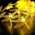 thumbnail image 5 of Morttic Dragonfly Solar String Lights Outdoor 21Feet 30 Led Waterproof Solar Powered Fairy Lights,8 Modes Decorative Lights for Patio Garden Yard Fence Wedding Christmas Party, Warm White, 5 of 5