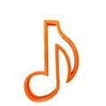 thumbnail image 1 of Music Note Cookie Cutter (1) (3 Inch)- Fast Shipping - Sharp Edges - Exceptional Quality, 1 of 6