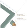 thumbnail image 3 of 5x7 Double Horizontal Hinged Wood Picture Frame Folding Photo Frame with Real Glass Front in Teal Blue for Tabletop, Display 4x6 with Mat or 5x7 without Mat P-LAN-2H57, 3 of 18