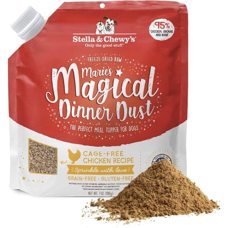 Stella & Chewy's Marie’s Magical Dinner Dust for Dogs Cage-Free Chicken Recipe - 7 Ounce Resealable Bag
