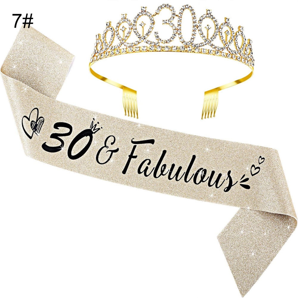 Details about   Rhinestone Satin Sashes 50th Birthday Party Decorations Black 