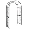 thumbnail image 6 of Safavieh Pagan Outdoor Iron Arbor, Black, 6 of 11