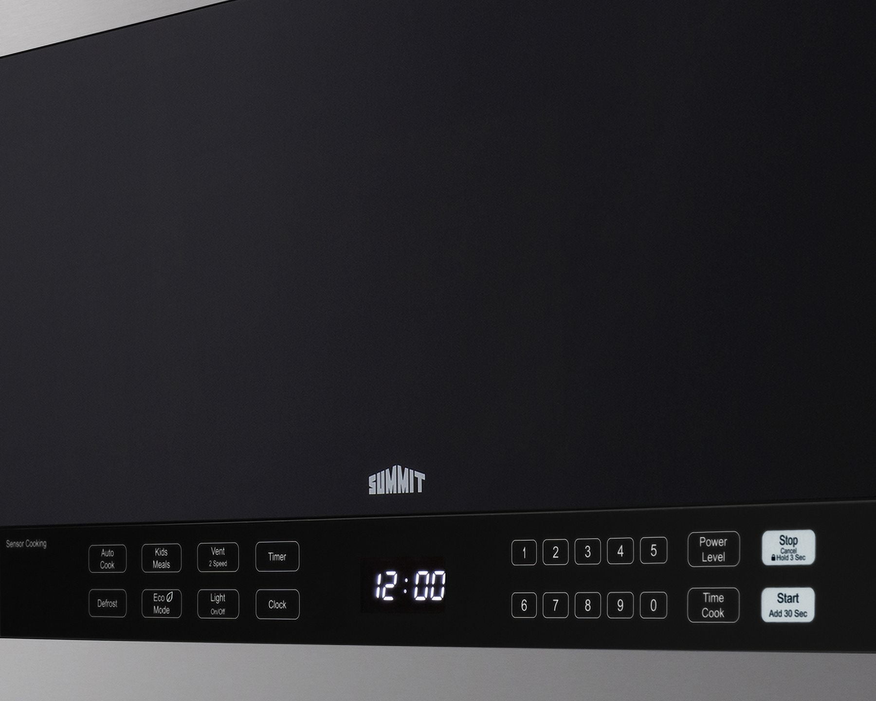 24" Wide Over-the-Range Microwave, Stainless Steel/Black