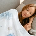 thumbnail image 4 of Sea Turtle Beach Throw Blanket,50x60in,Soft,Lightweight Flannel,Serene Underwater Seahorse Blankets - Gifts for Adult & Ocean Lovers,for Couch Office Travel,Home Living Room Decor, 4 of 6