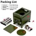 thumbnail image 3 of Arcticwind Wood Burning Stove,Portable Camping Tent Stove with Chimney Pipes,Stainless Steel,For Outside Tent,Cookout,Winter,Ice Fishing,Truck Travel,Green-Small Size, 3 of 9