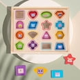 thumbnail image 4 of Montessori Shape Puzzle Board Shape Sorter Habilidad fina para Sunnimix Rompecabezas de formas, 4 of 7