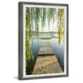 thumbnail image 2 of Marmont Hill Wooden Plank Bridge Framed Painting Print, 2 of 6