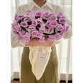 thumbnail image 5 of 43Inch Crochet Flowers Bouquet Blanket, Soft and Lightweight Bellflower Flower Bouquet Knitted Throw Blankets, DIY Handmade Blanket for Mother'S Day Birthday Home Decor (Tricolor), 5 of 7
