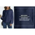 thumbnail image 3 of VENUZOR Oversized Waffle Texture Sweaters for Women Long Sleeve Pullover Knitted Tops, 3 of 8