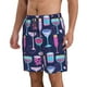 thumbnail image 2 of Balery Wine Glasses And Cocktails Traje de Baño Estilo Hawaiano para Hombre, Shorts de Secado Rápido con Bolsillos-Medium, 2 of 6