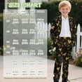 thumbnail image 7 of Xoenoiee Golden Heart Love Arrow Print Suit for Boys Formal Wedding Dress Kids Boy Suits Valentine's Day Birthday Party Homecoming Outfit Jacket and Pants Set, 9-10 Years, 7 of 7