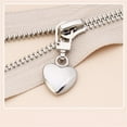 thumbnail image 5 of QZS Zipper Pull Replacement,5Pcs Detachable Heart Shaped Zipper Pulls Replacement for Coat,Universal Slider Decor for Jeans Luggage Dresses(Silver), 5 of 6