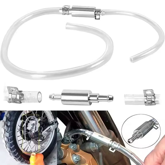 Motorcycle Brake Bleeding Oil With One Way Hydraulic Clutch Tube Set Hose Leak-Proof Exhaust Tube,Car Motorcycle Clutch Brake Bleeder Hose One Way Check Tube Bleeding