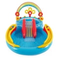 thumbnail image 6 of Intex 8ft x 6.25ft x 43in Dinosaur Play Pool & Inflatable Rainbow Play Pool, 6 of 12