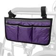 thumbnail image 2 of Wheelchair Armrest Side Bags with Reflective Strips Wheelchair Side Hanging Storage Bag Pouch for Home, 2 of 8