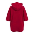 thumbnail image 4 of SUXIAN Hoodies for Women Relaxed Short Sleeve Tie Front Casual Hoodie Womens XL, 4 of 5