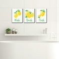 thumbnail image 2 of Big Dot of Happiness So Fresh - Lemon - Kids Bathroom Rules Wall Art - 7.5 x 10 inches - Set of 3 Signs - Wash, Brush, Flush, 2 of 6
