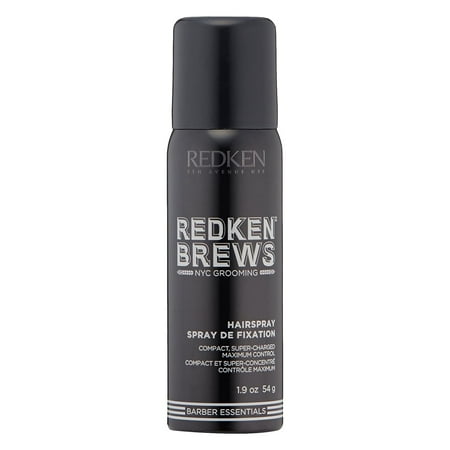 Redken Brews Hairspray for Men - Compact, Maximum Control 1.9 oz
