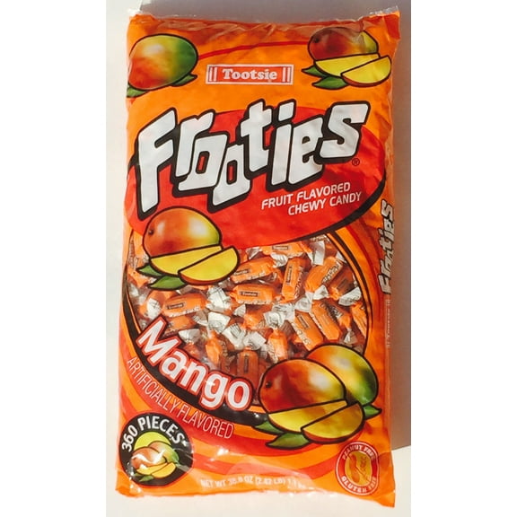 Frooties Mango Fruit Flavored Chewy Candy 2.4 Pound Bulk 360ct SHIPS FREE