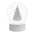 thumbnail image 2 of Acrylic Christmas Night Light - USB Plug LED Bedside Lamp with 3D Effect, Warm White Glow for Bedroom, Gifts (3W, Compact) B, 2 of 4