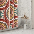 thumbnail image 4 of Bohemian Print Shower Curtains Boho Indian Mandala Vintage Floral Circle Pattern Bathroom Decor Shower Curtain Sets with Hooks Waterproof Polyester Fabric, 72 x 72 Inch, 4 of 6