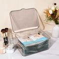 thumbnail image 5 of Nilvkv Desktop Cosmetic Organizer Dresser Organizer Household Toiletries Transparent Large Capacity Mask Storage Box with Lid, Organization & Storage, 5 of 6