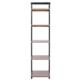 thumbnail image 6 of SAFAVIEH Yassi 5 Tier Leaning Etagere, Natural/Charcoal (18.1 in. W x 11 in. D x 72.4 in. H), 6 of 11