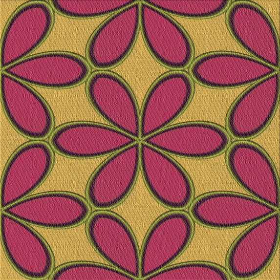 Ahgly Company Machine Washable Indoor Square Transitional Dark Golden Rod Brown Area Rugs, 5' Square